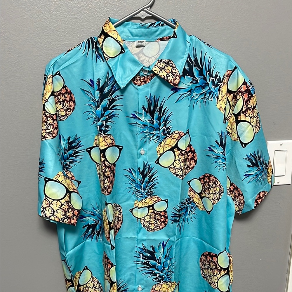 Vibrant Pineapple Print Shirt